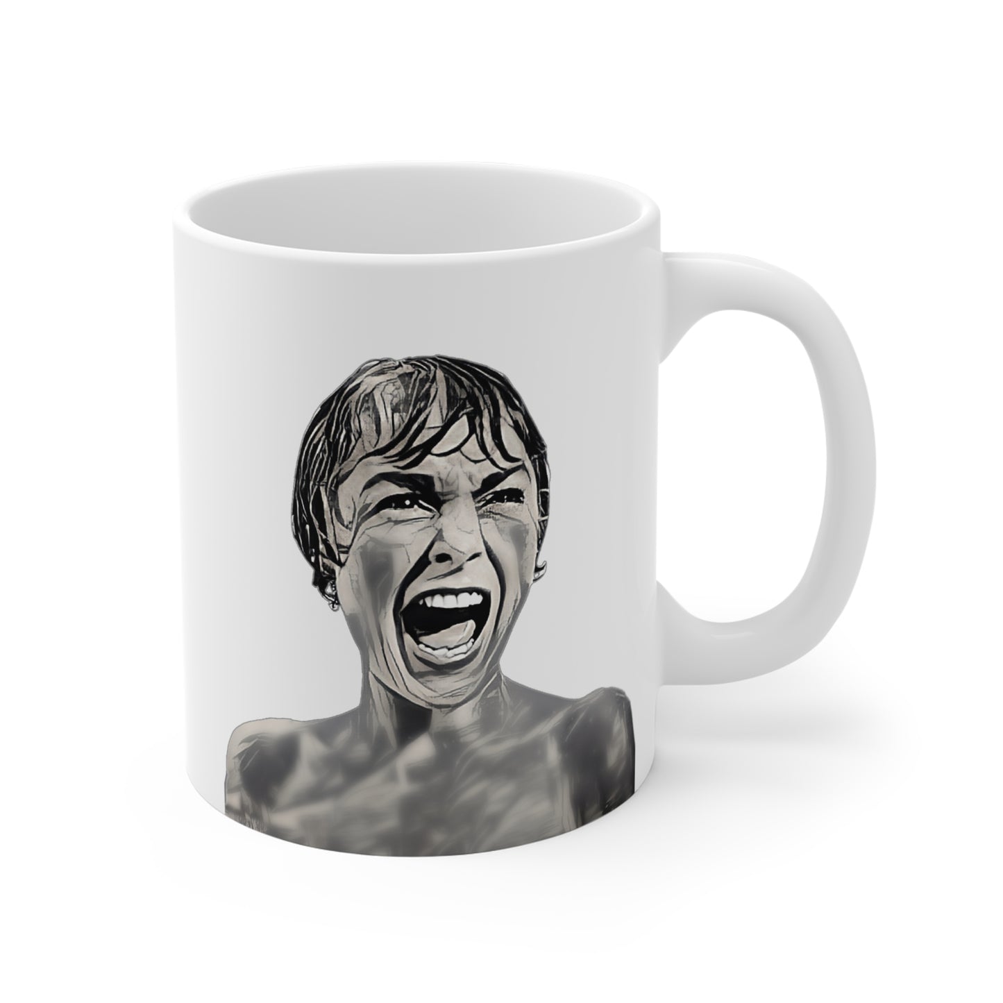 Alfred Hitchcock, Psycho, Marion Crane, Janet Leigh, Mug 11 oz.