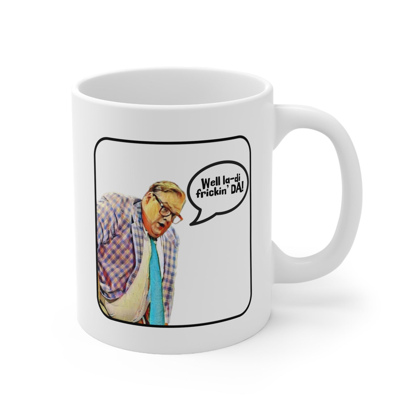 Chris Farley, Matt Foley, Van Down By the River, SNL, Mug 11oz