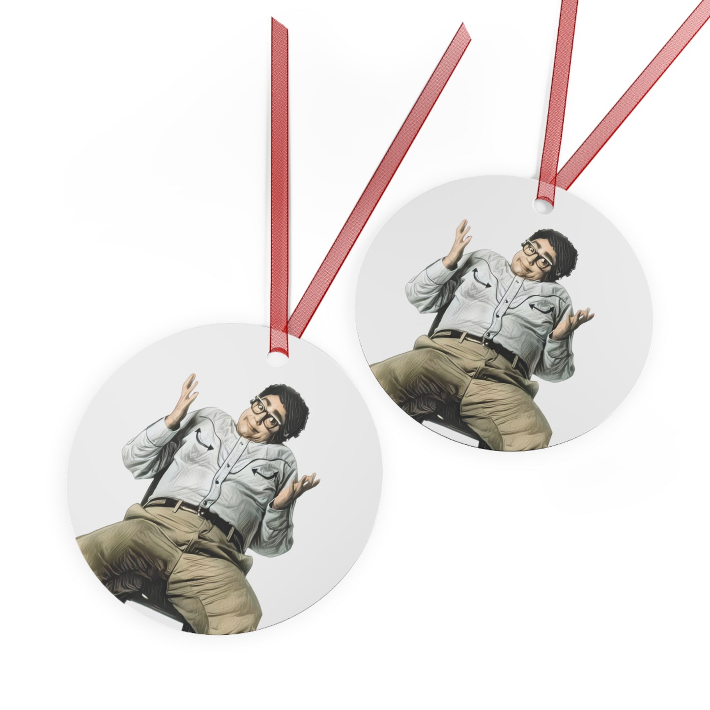 Metal Ornament, Pat SNL, Julia Sweeney, SNL Old School, Ornament, 3.5in., Double-sided