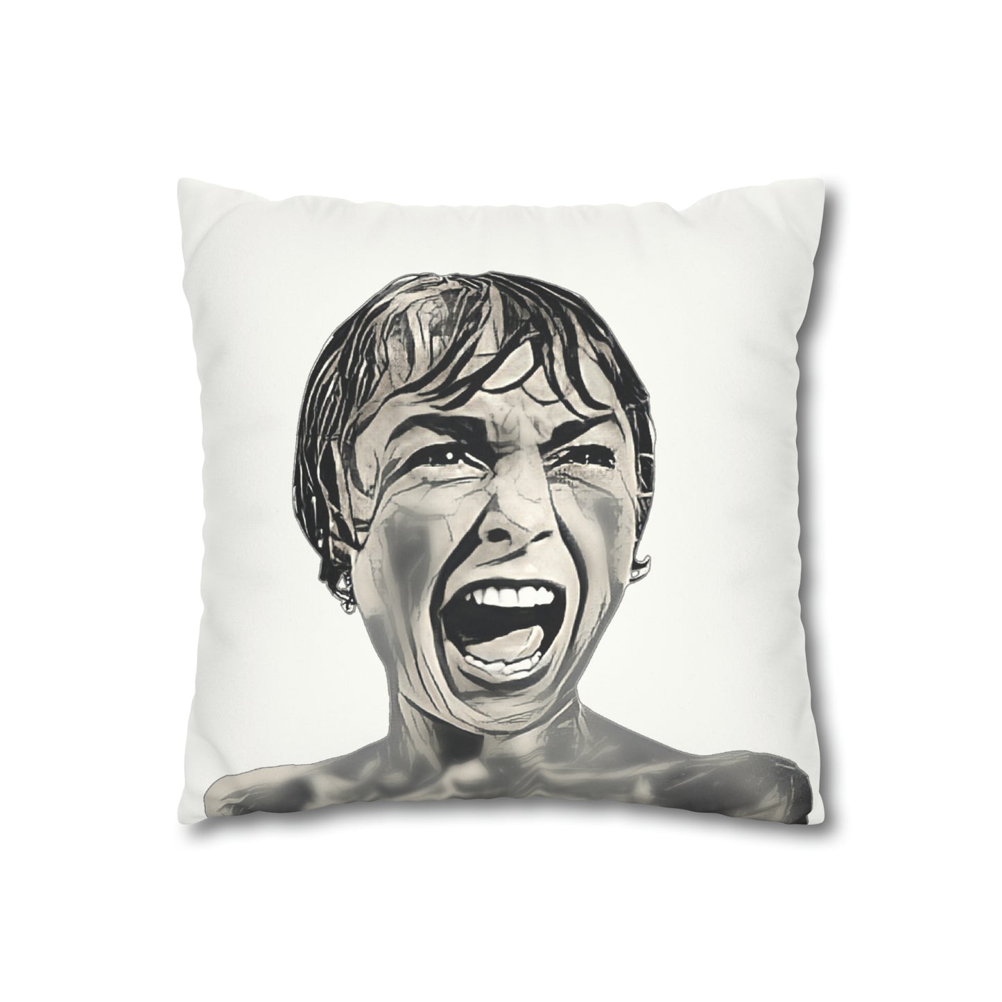 Alfred Hitchcock, Psycho, Marion Crane, Janet Leigh, Throw Pillow Cover