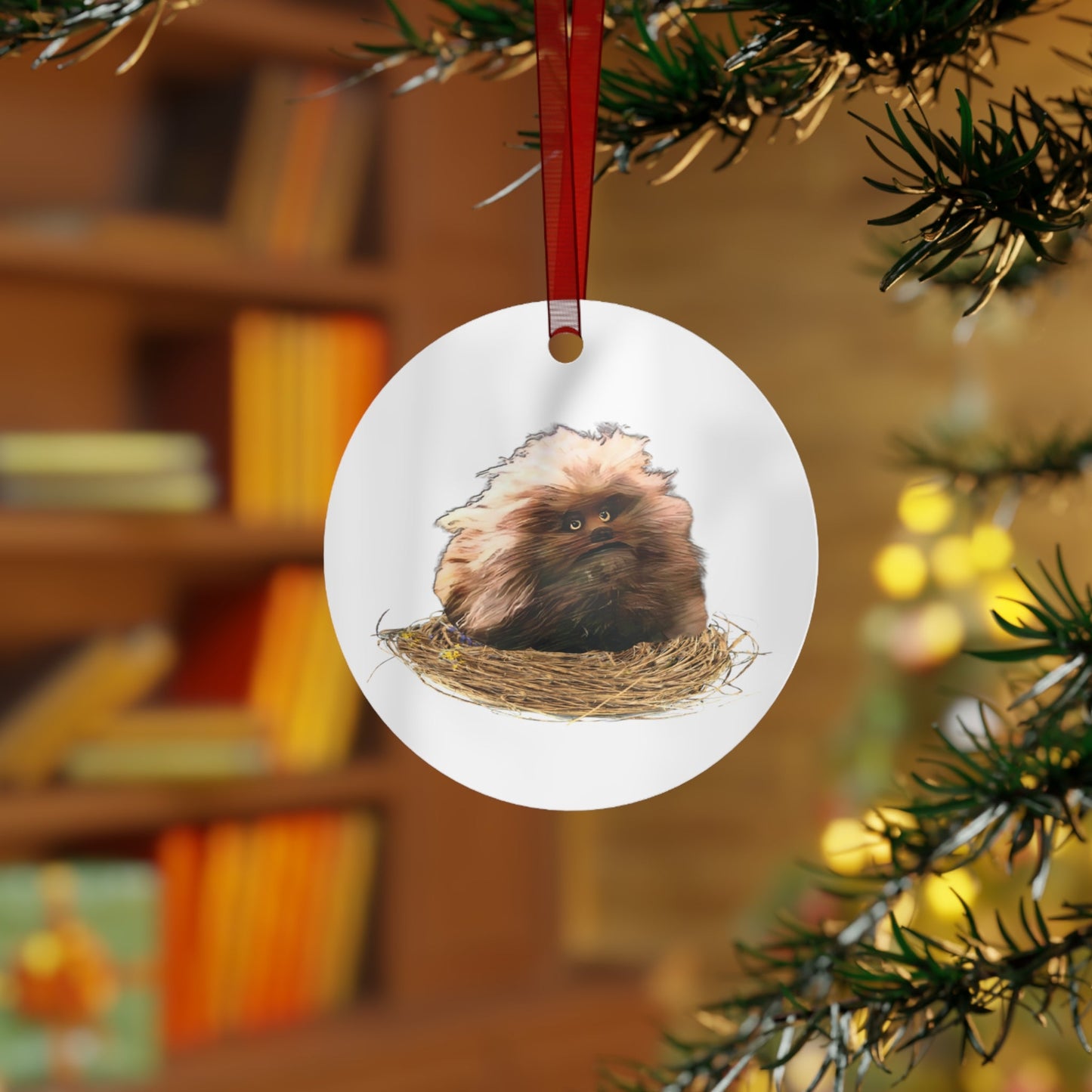 Metal Ornament, Dark Crystal Fizzgig, 3.5in., Double-sided