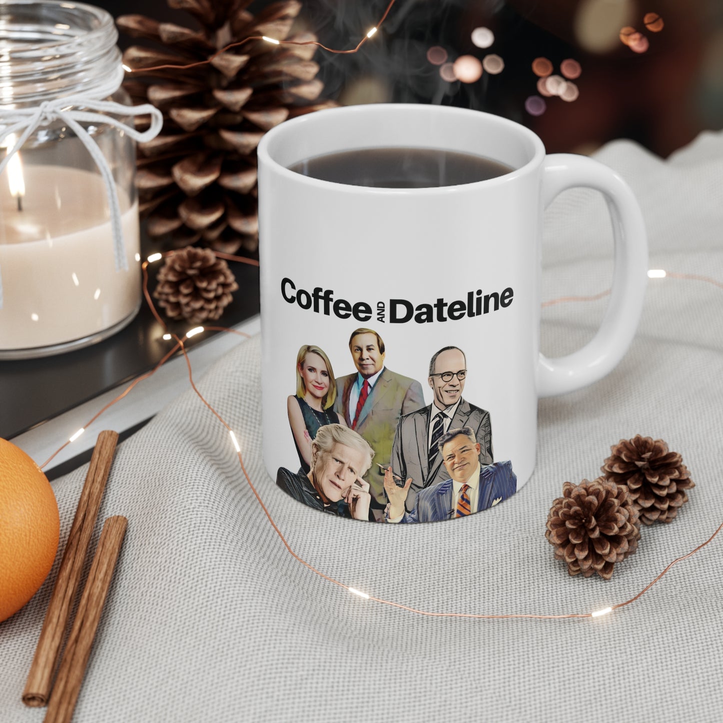 Dateline Mug, Keith Morrison, Dateline Lover, Funny Crime Show Mug, Crime Lover, Serial Killer, True Crime