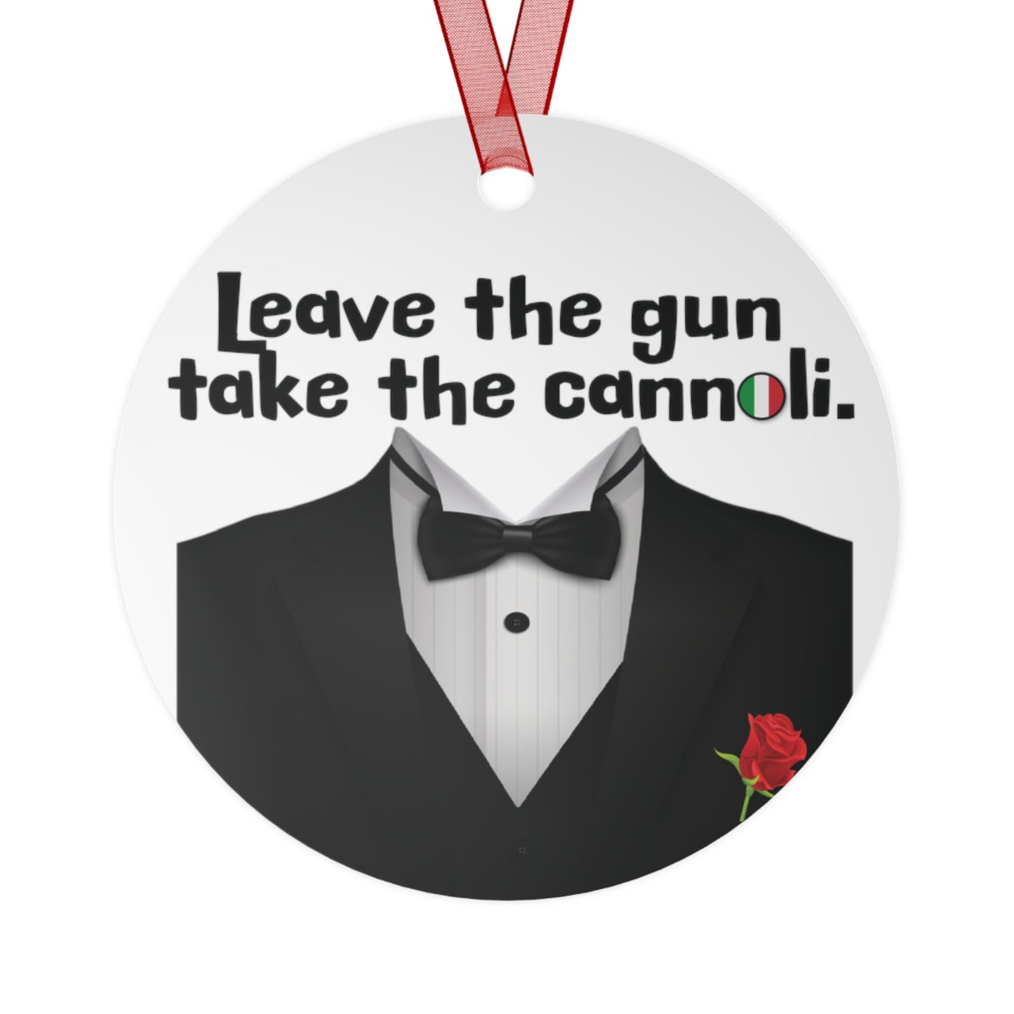 Metal Ornament, Godfather Gift, Mafia Gift, Movie Lover, Cinephile, Cosplay, Ornament, 3.5in., Double-sided