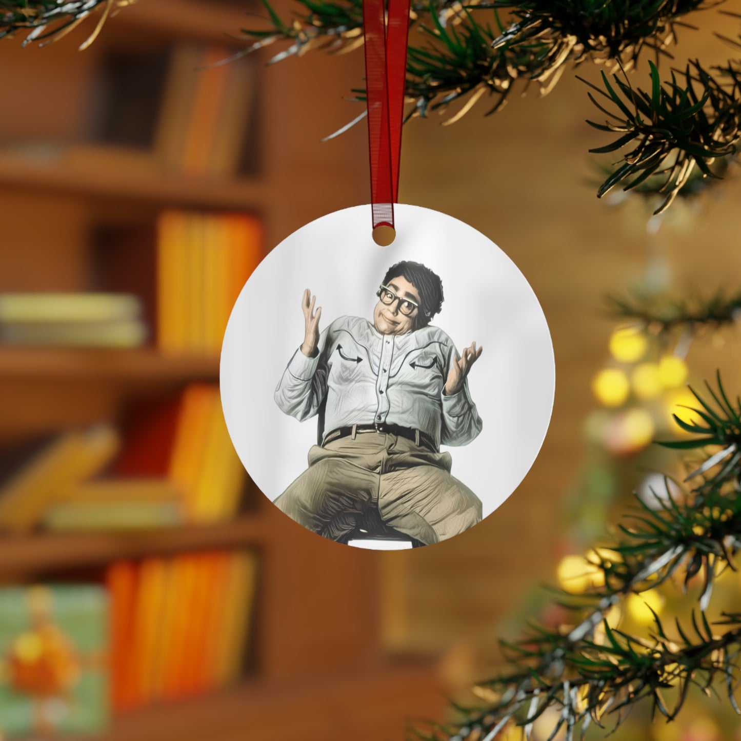 Metal Ornament, Pat SNL, Julia Sweeney, SNL Old School, Ornament, 3.5in., Double-sided