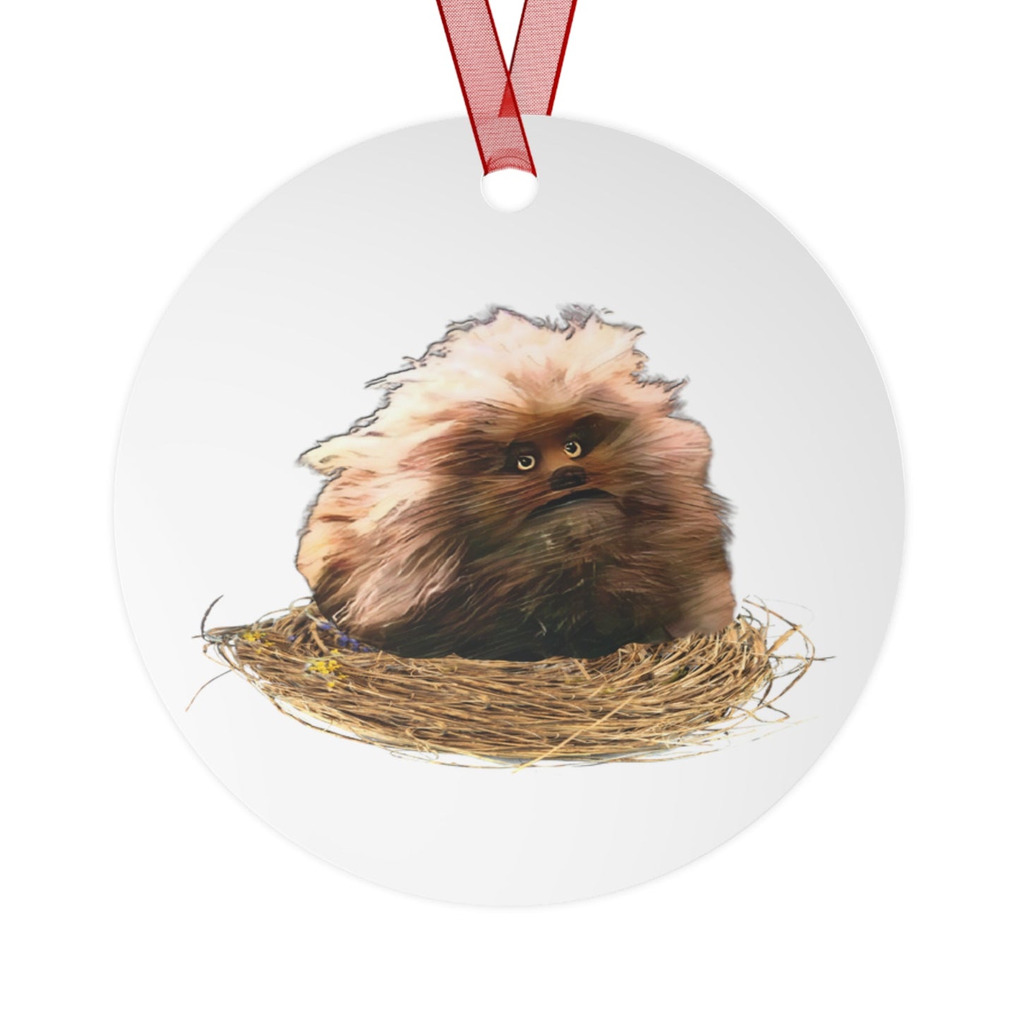 Metal Ornament, Dark Crystal Fizzgig, 3.5in., Double-sided