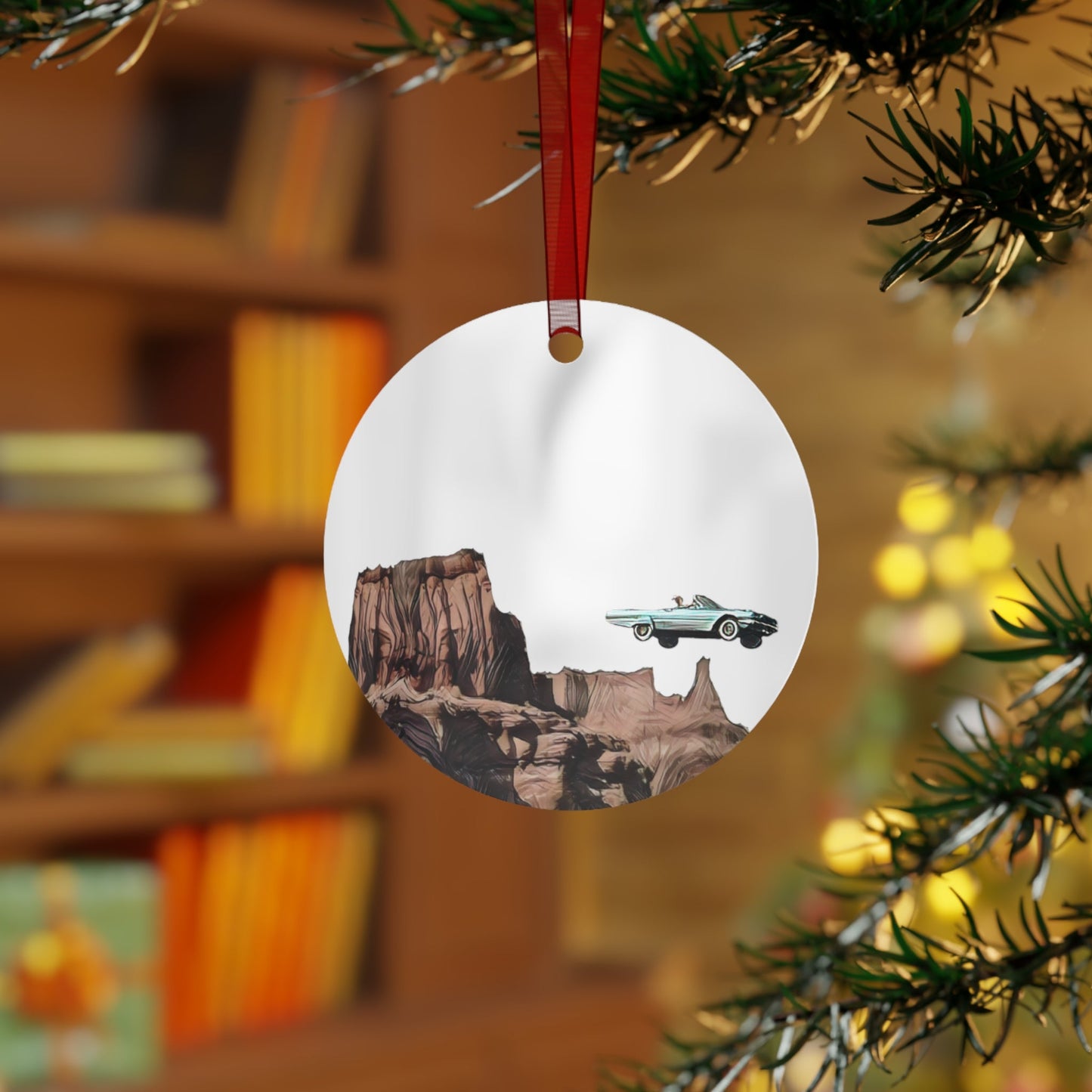 Metal Ornament, Thelma and Louise, 90's Movie, Cinephile, Movie Lover, Cosplay, Ornament, 3.5in., Double-sided
