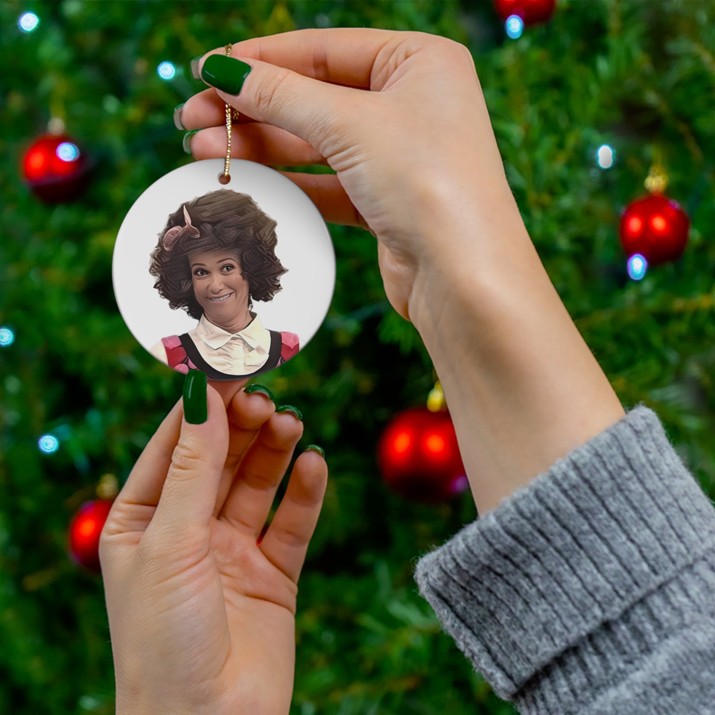 Gilly, Ceramic, Double-sided Ornament, Kristen Wiig