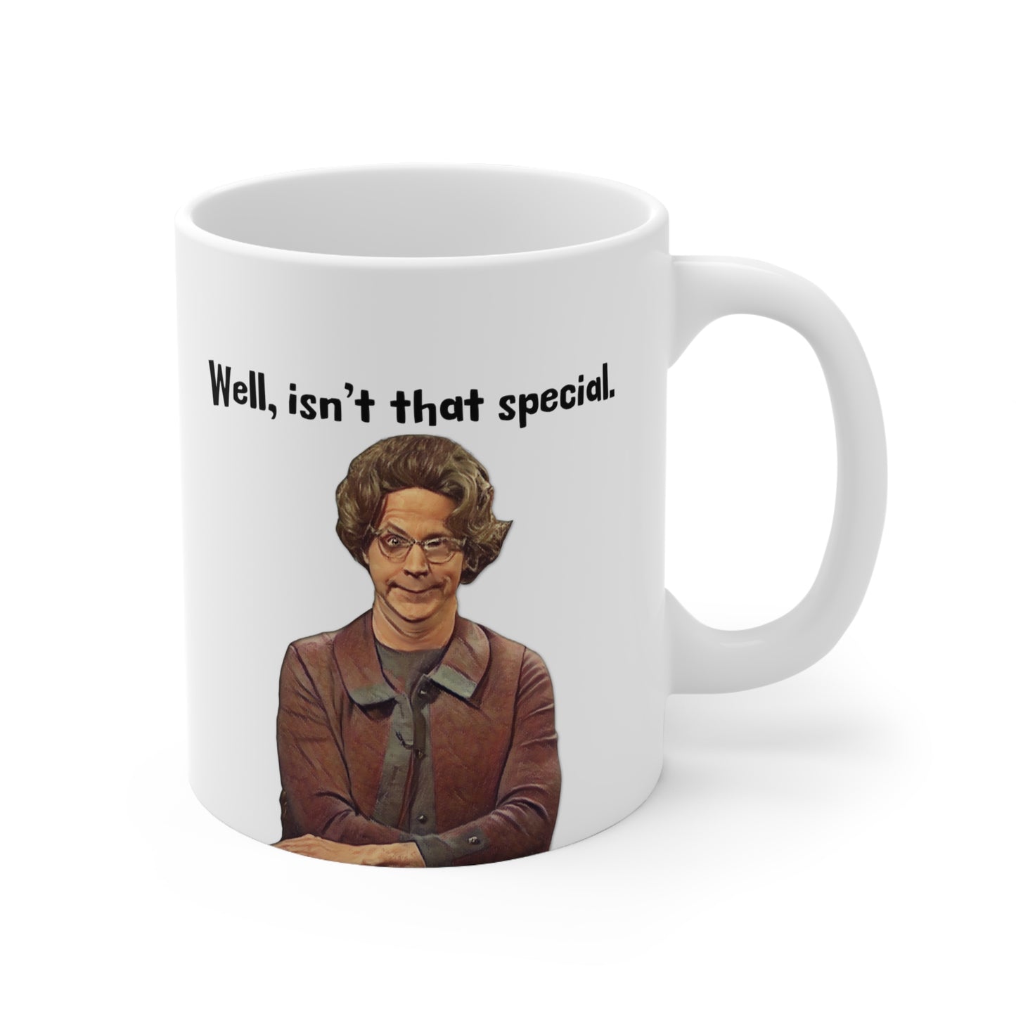 Church Lady, Dana Carvey, Isn't That Special, SNL, Old School Humor, Mug