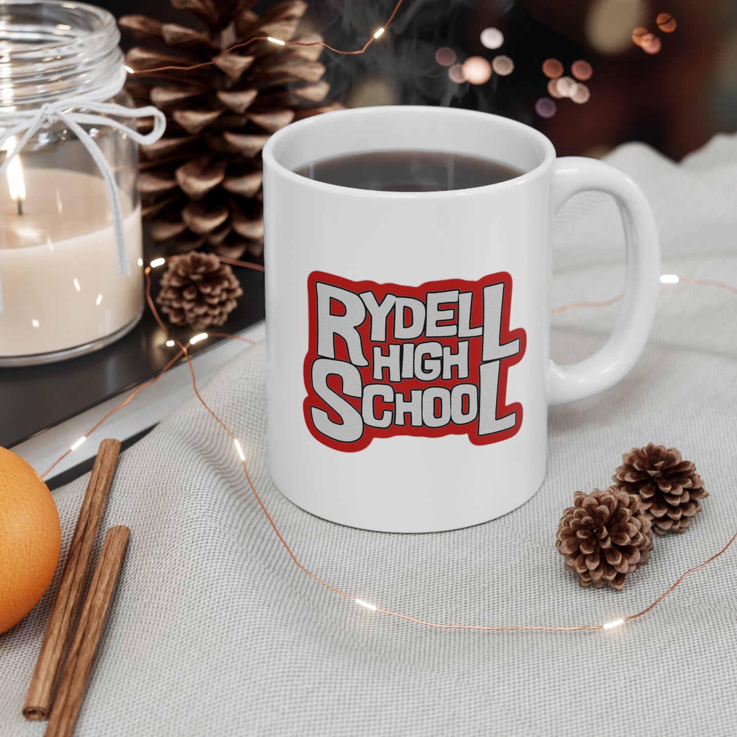 Grease, Rydell High, Olivia Newton John, John Travolta, Cosplay, Mug 11oz.