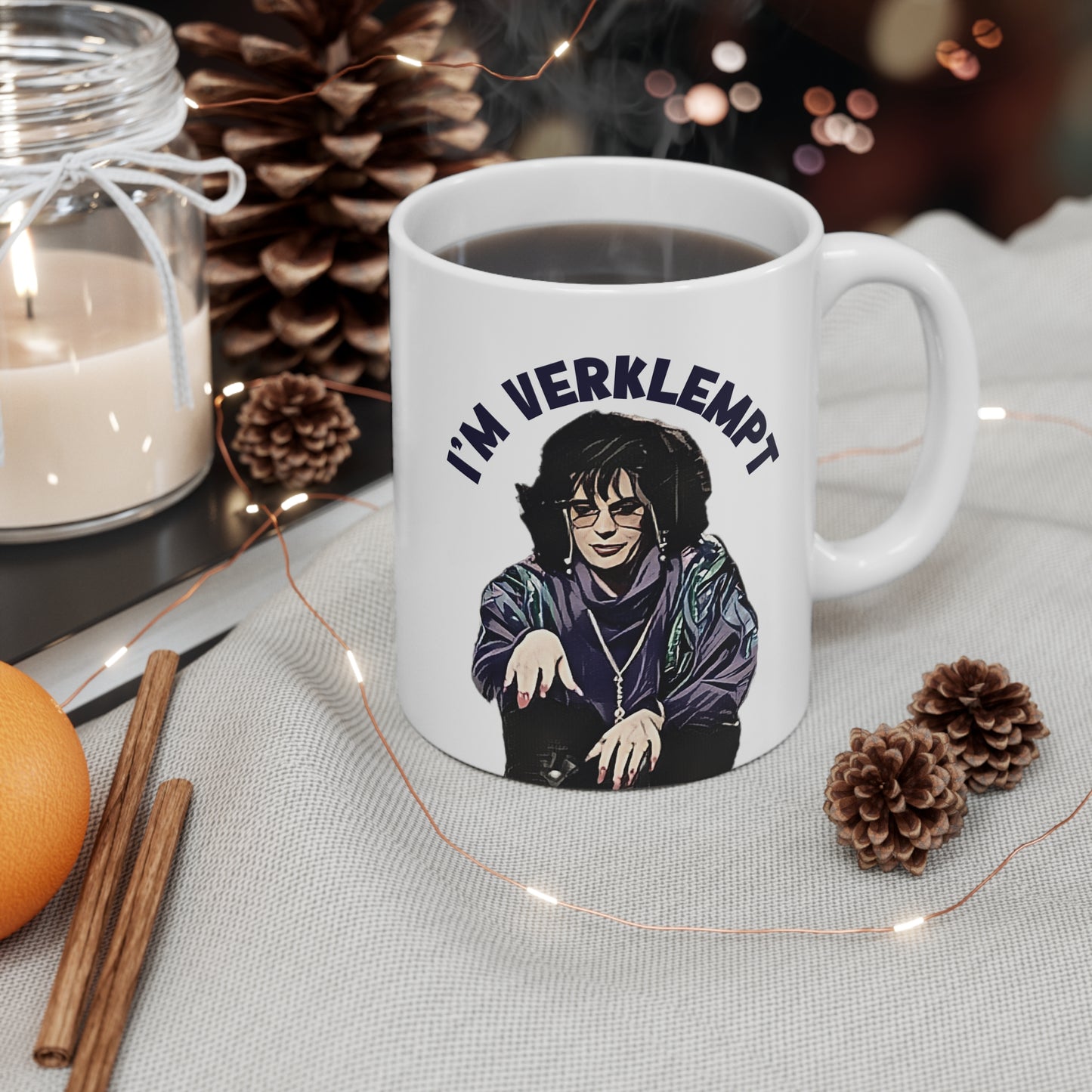 Coffee Talk SNL, Verklempt SNL, SNL Old School, SNL Cosplay, Mug 11oz.