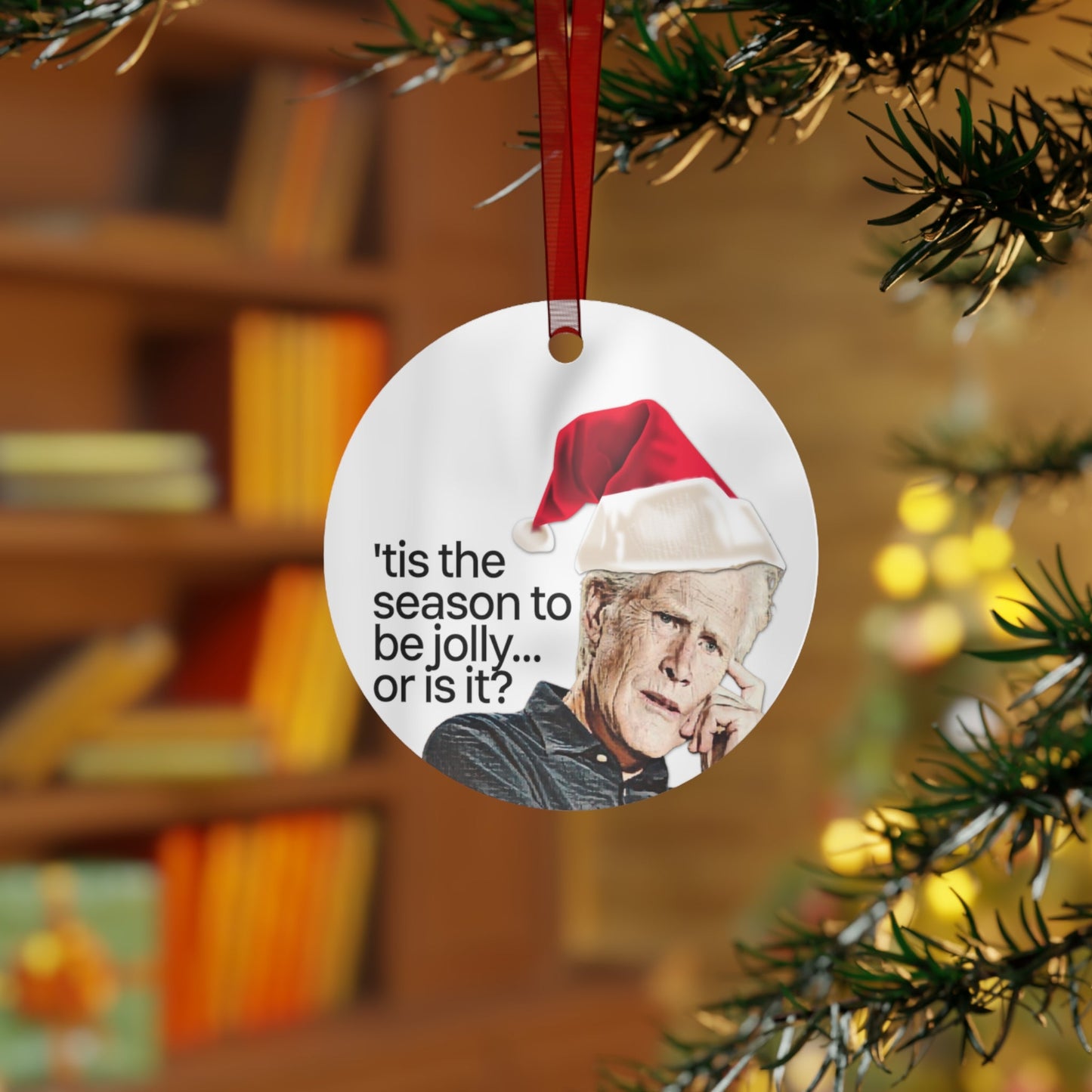 Metal Ornament, Dateline Ornament, Keith Morrison, Dateline Lover, Funny Crime Show, Crime Lover, Serial Killer, True Crime, 3.5in., Double-sided