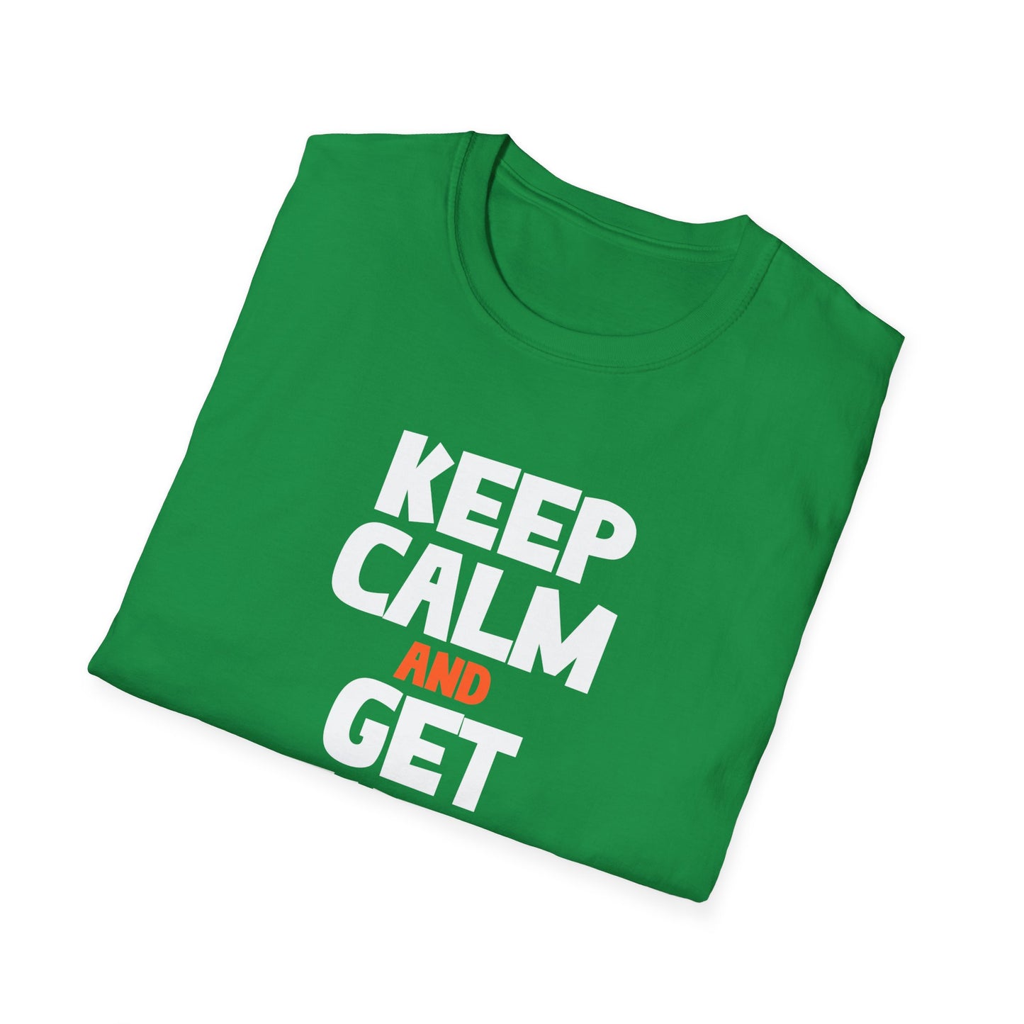 St. Patrick's Day Shirt, Keep Calm Get Even, Adult Unisex Gildan Tee