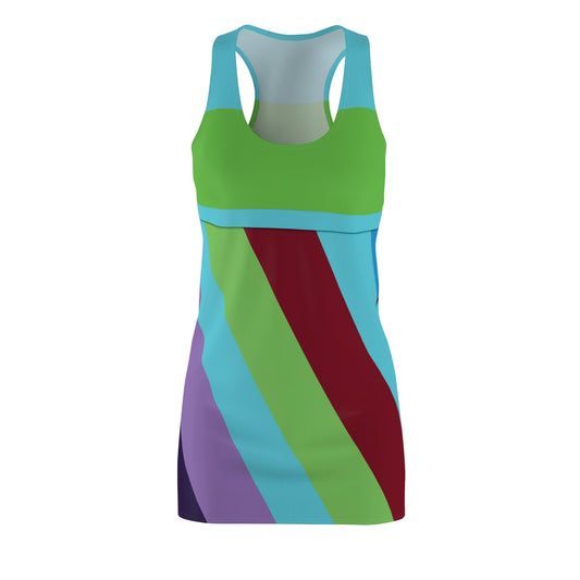 13 going on 30 Women's, Jenny Rink, Jennifer Garner, Cut & Sew Racerback Dress (AOP), Cosplay