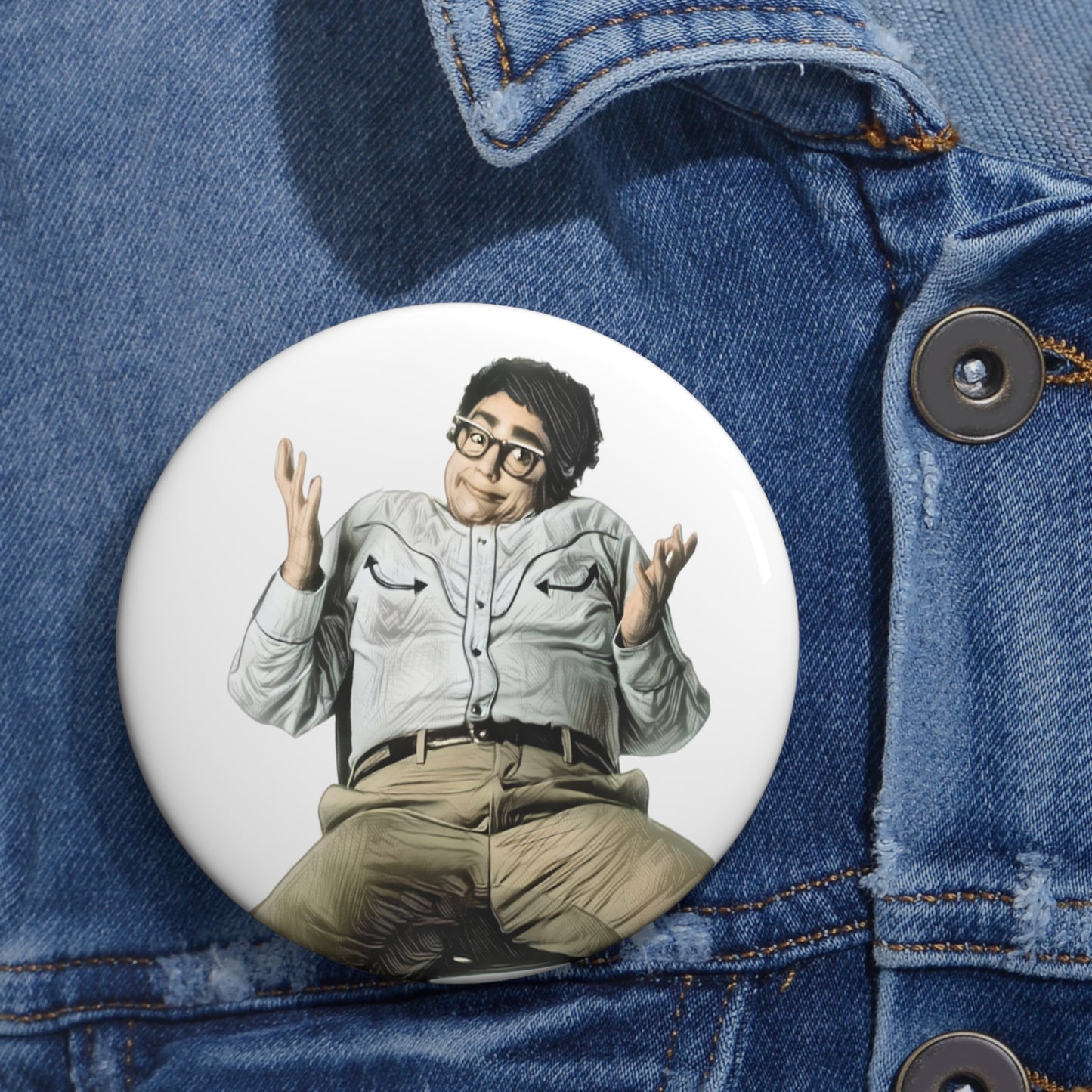 Pat SNL, Julia Sweeney, SNL Old School, Button Pin
