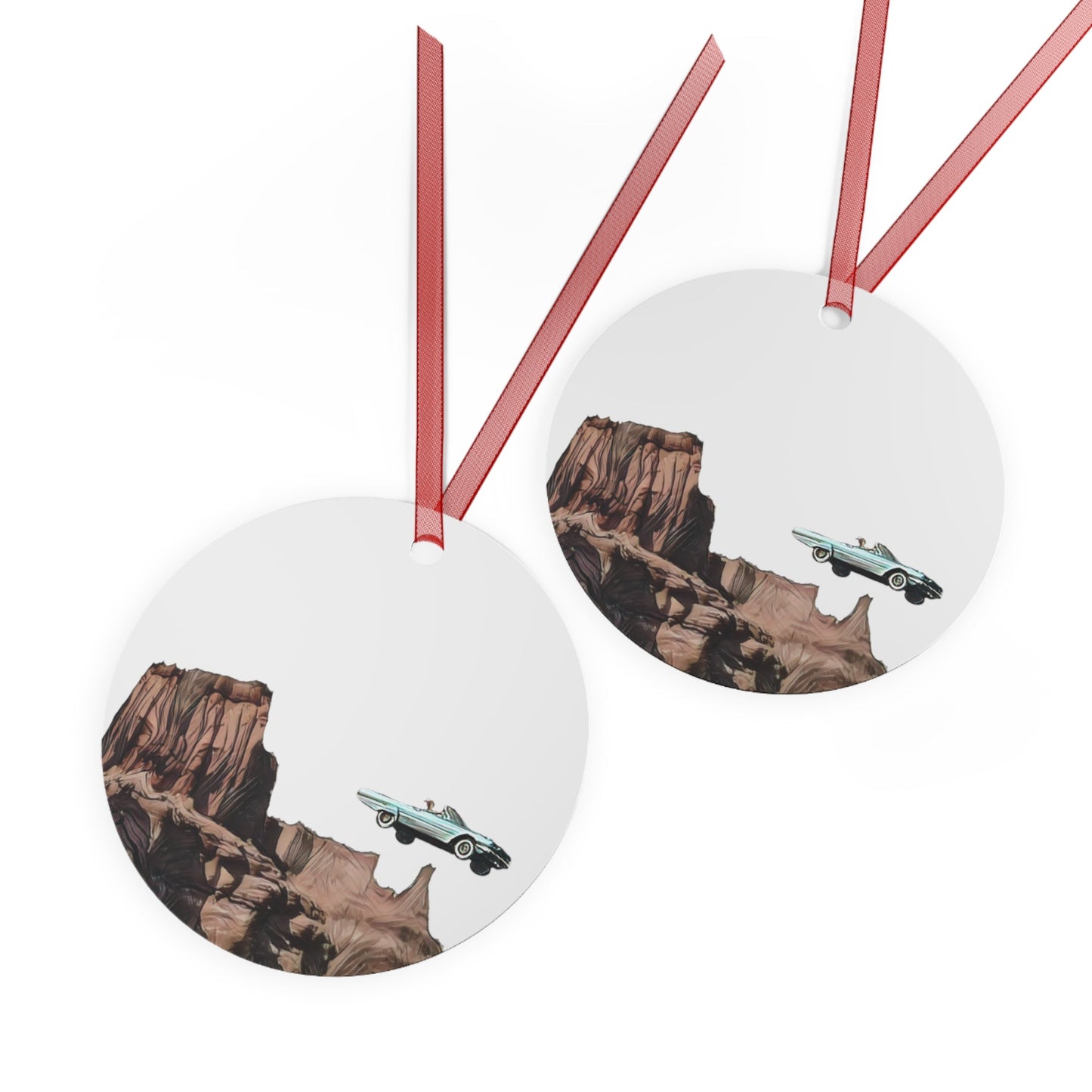 Metal Ornament, Thelma and Louise, 90's Movie, Cinephile, Movie Lover, Cosplay, Ornament, 3.5in., Double-sided