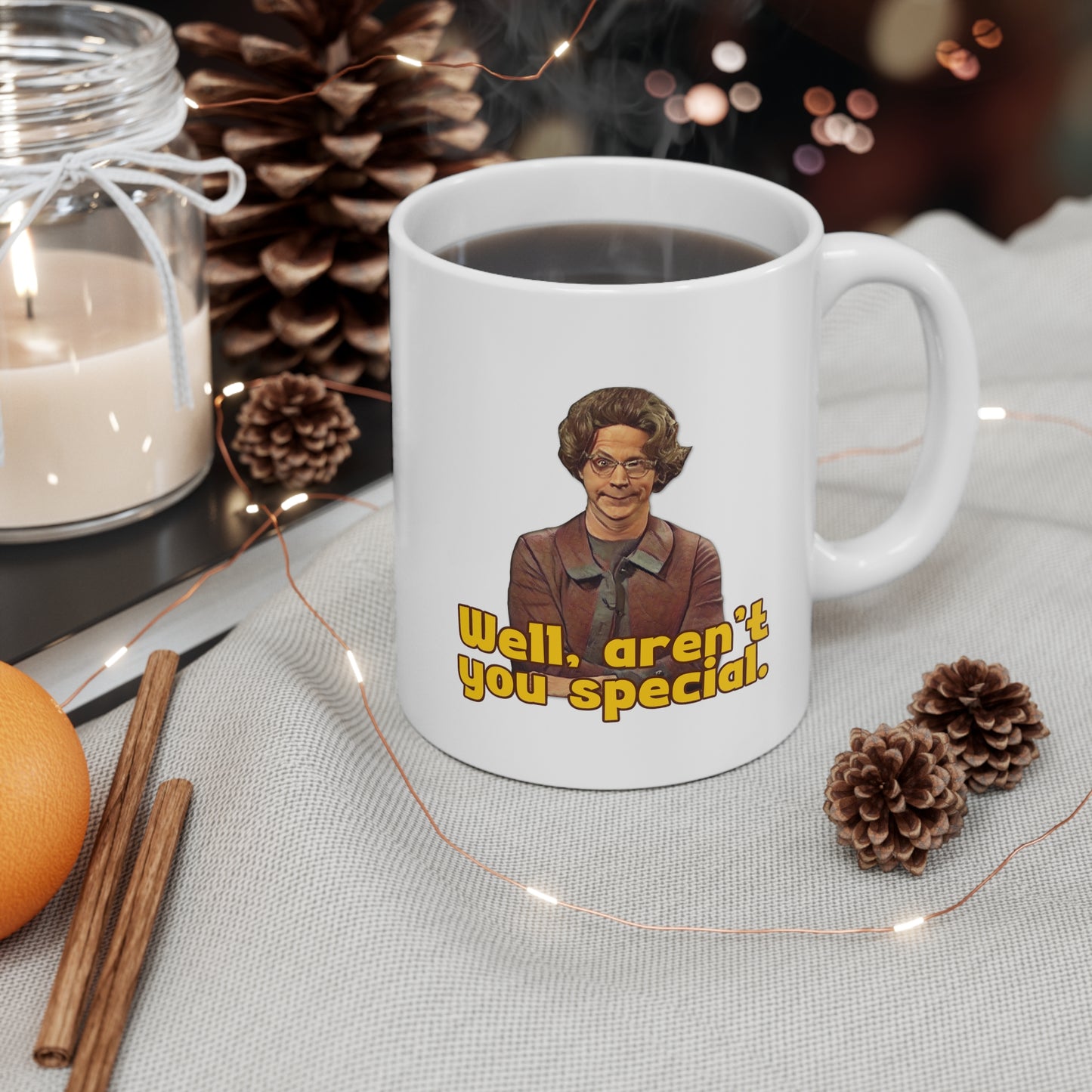 Church Lady, Dana Carvey, Isn't That Special, SNL, Old School Humor, Mug