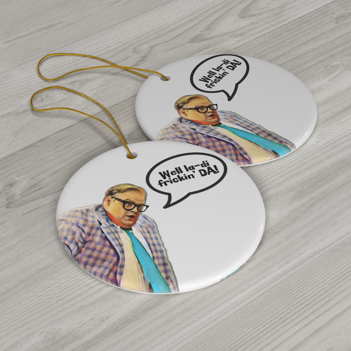 Matt Foley, Chris Farley, Ceramic, Double-sided Ornament