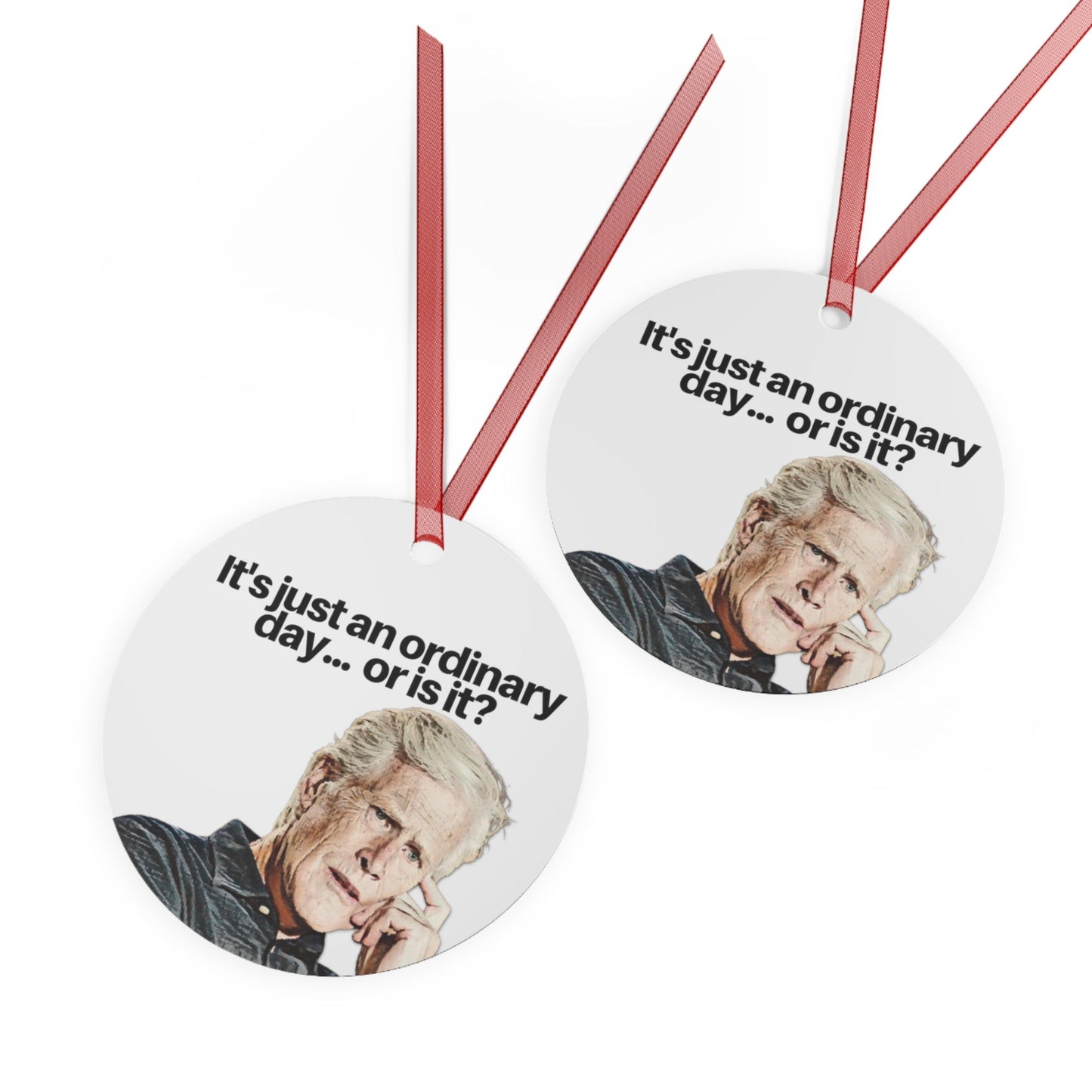 Metal Ornament, Dateline Ornament, Keith Morrison, Dateline Lover, Funny Crime Show, Crime Lover, Serial Killer, True Crime, 3.5in., Double-sided
