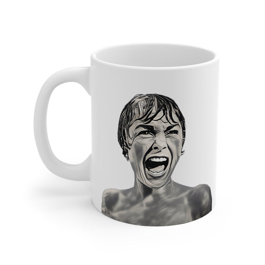 Alfred Hitchcock, Psycho, Marion Crane, Janet Leigh, Mug 11 oz.