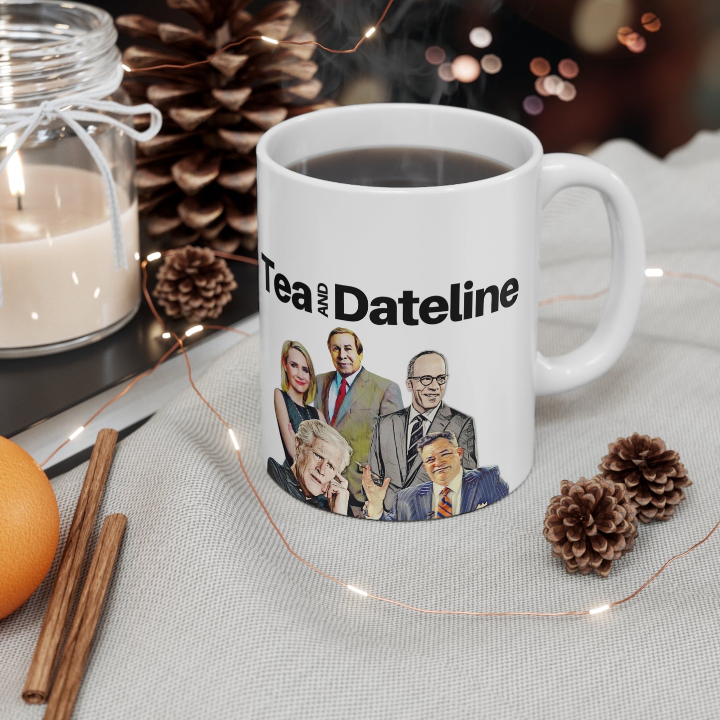 Dateline Squad, Mug, Keith Morrison, Dateline Lover, Funny Crime Show Mug, Crime Lover, Serial Killer, True Crime