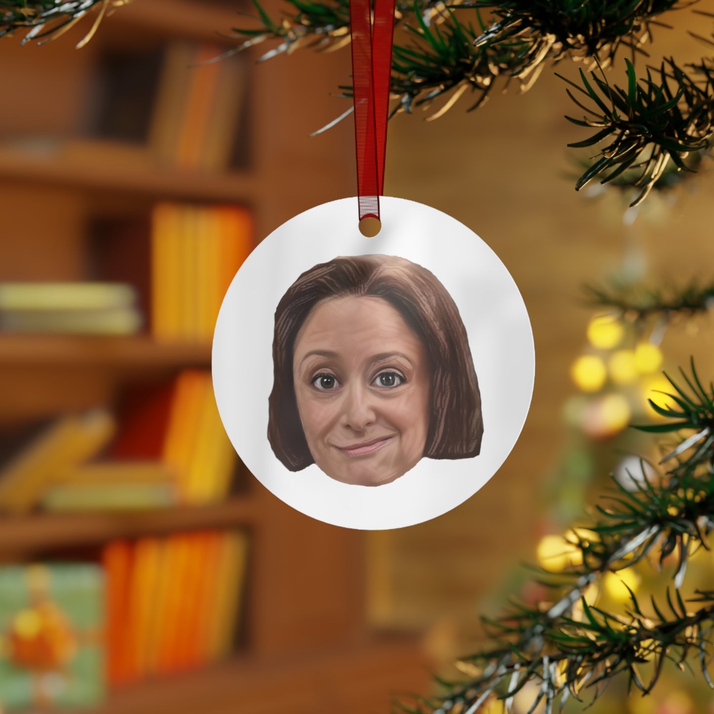 Metal Ornament, Debbie Downer SNL, Rachel Rasch, SNL Old School, Ornament, 3.5in., Double-sided