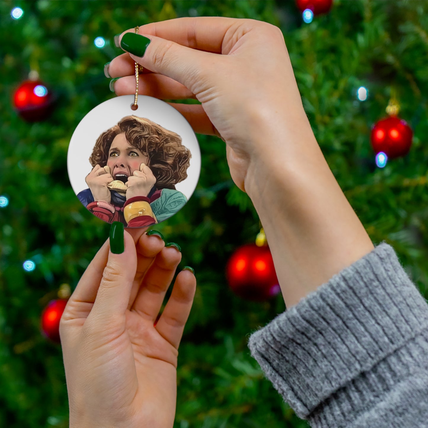 Sue, Ceramic, Double-sided Ornament, Kristen Wiig