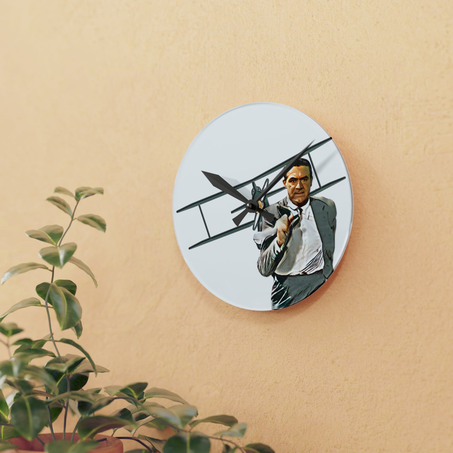 Alfred Hitchcock, Movie Buff, North By Northwest, Carey Grant, Wall Clock
