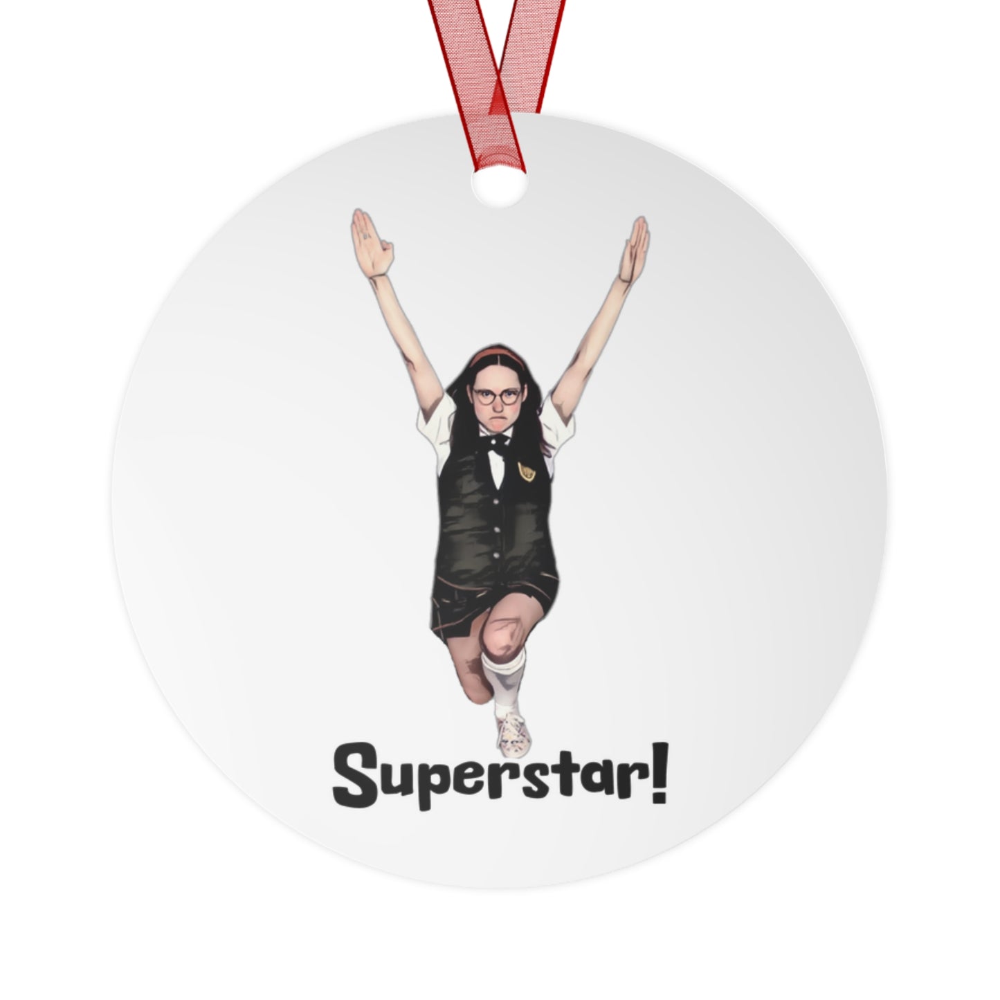 Metal Ornament, Superstar SNL, Mary Katherine SNL, Molly Shannon, Old School SNL, Ornament, 3.5in., Double-sided