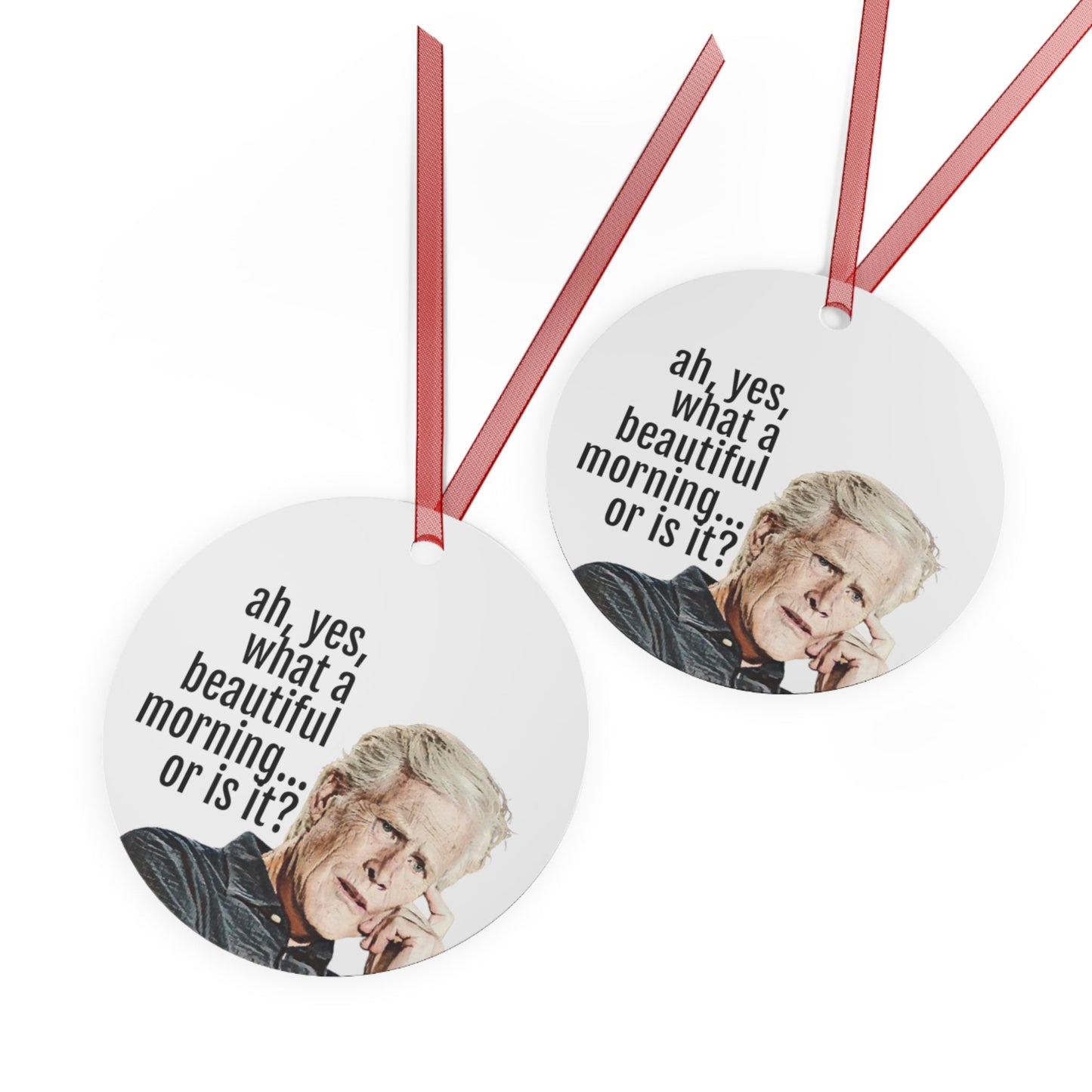 Metal Ornament, Dateline Ornament, Keith Morrison, Dateline Lover, Funny Crime Show, Crime Lover, Serial Killer, True Crime, 3.5in., Double-sided