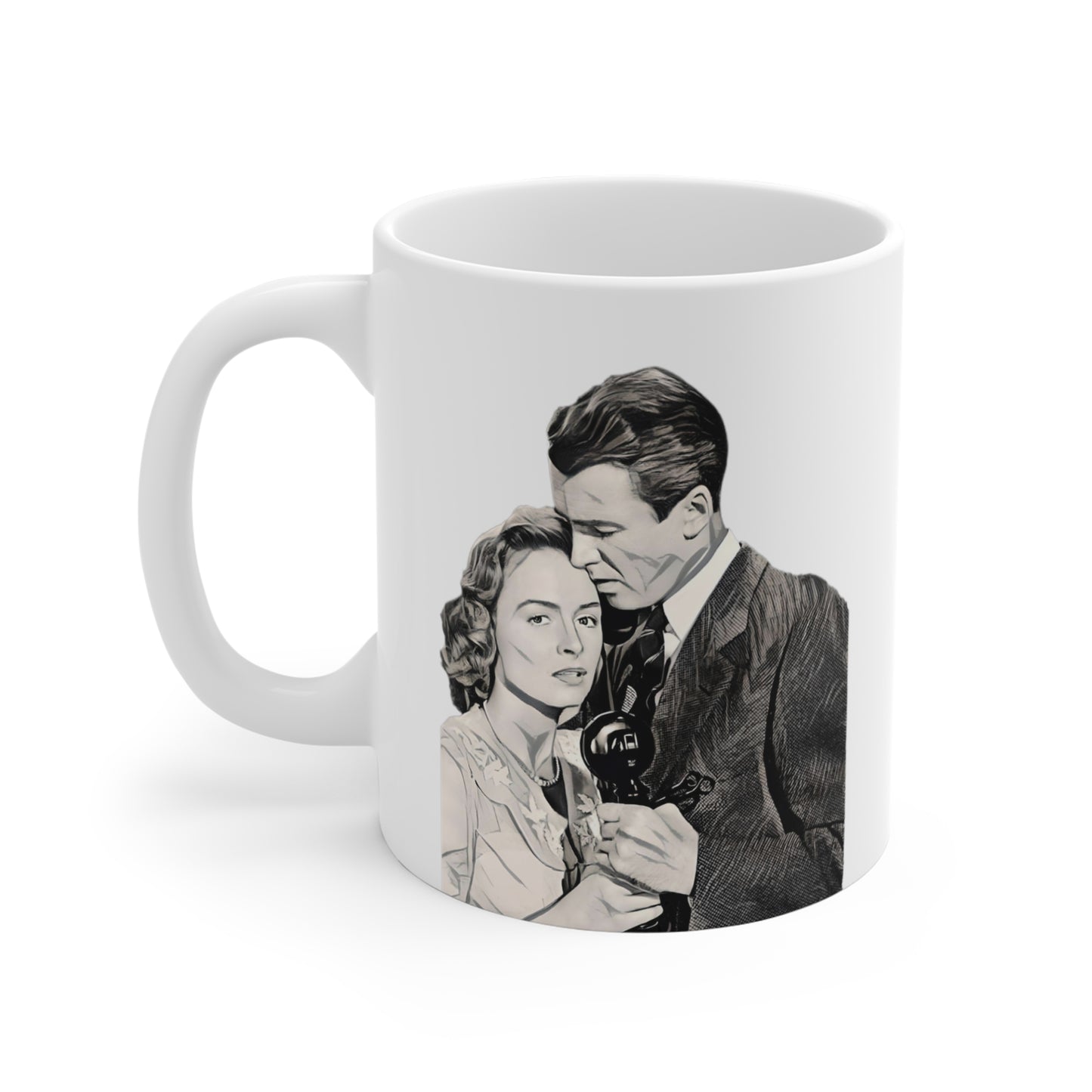 It's a Wonderful Life, Heehaw, Movie Buff, Cinephile, Film Buff, George Bailey, Jimmy Stewart, Mug 11 oz.