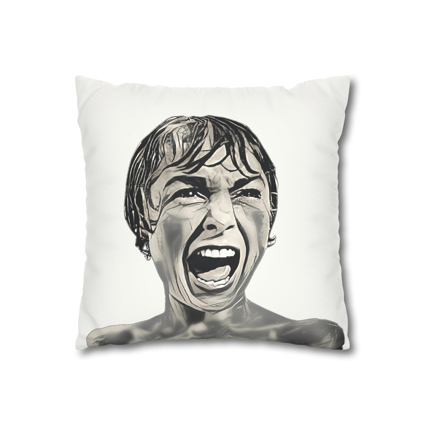 Alfred Hitchcock, Psycho, Marion Crane, Janet Leigh, Throw Pillow Cover