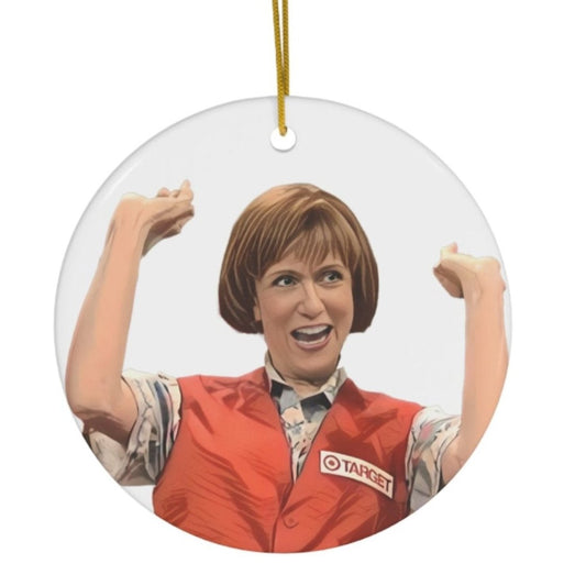 Target Lady, Ceramic, Double-sided Ornament, Kristen Wiig