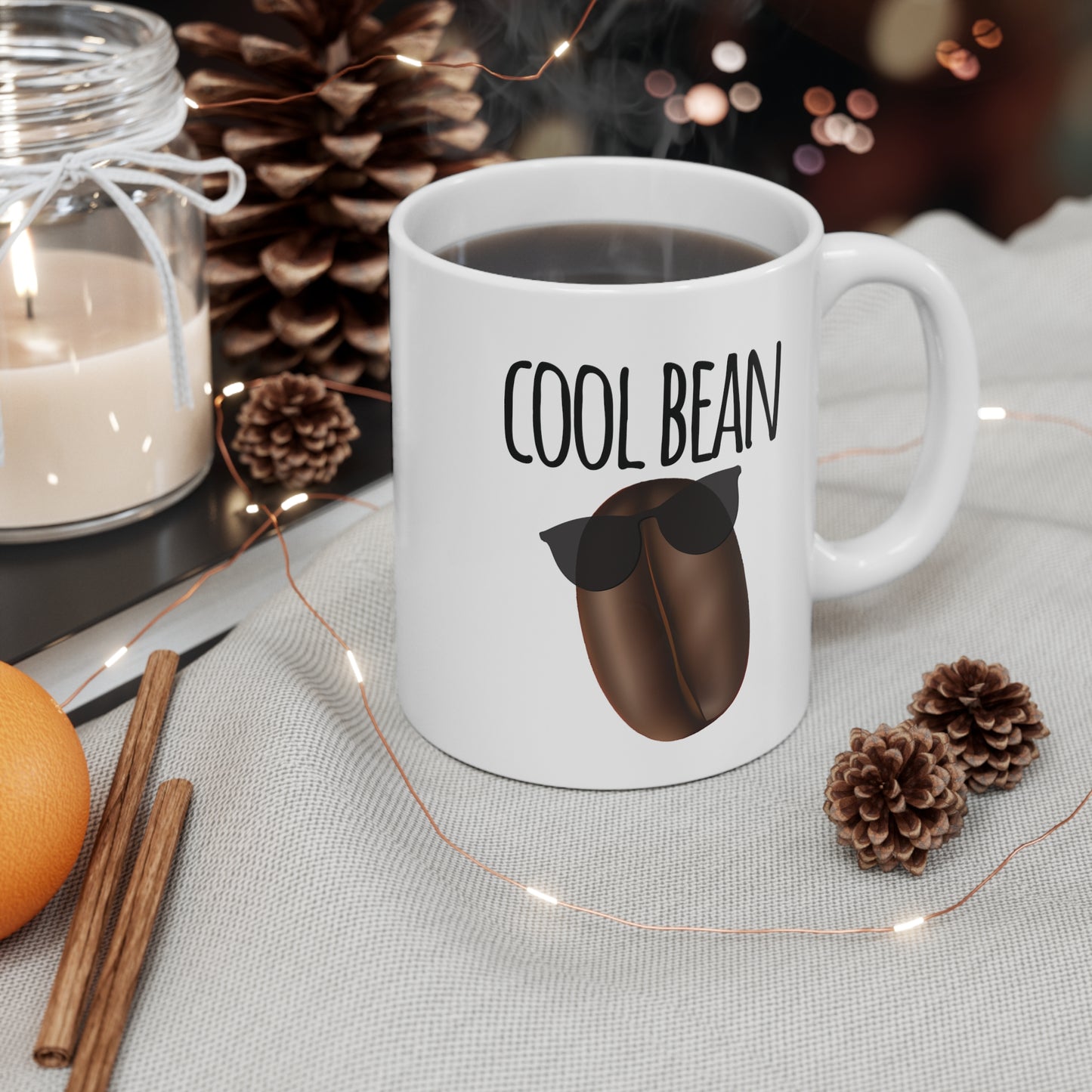 Cool Bean Mug, Funny Coffee Mug