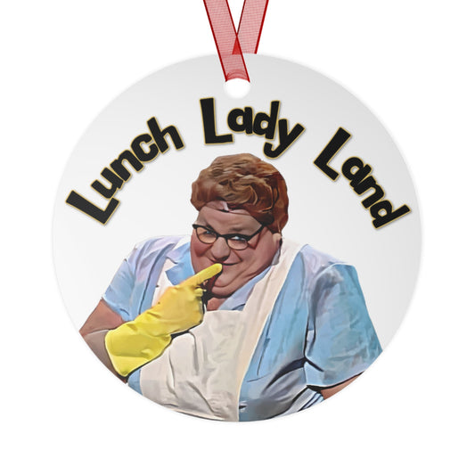 Lunch lady, Metal Ornament, Chris Farley, Adam Sandler, SNL, Old School Humor