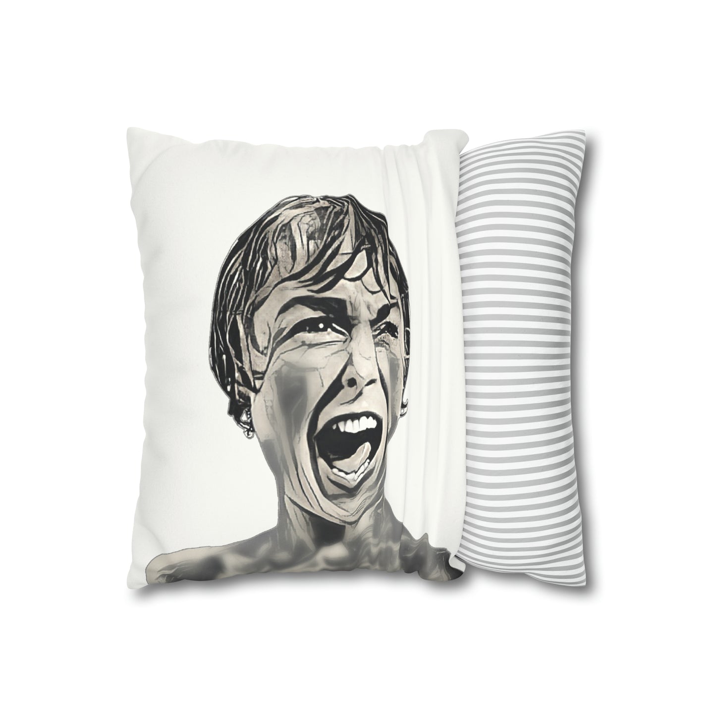 Alfred Hitchcock, Psycho, Marion Crane, Janet Leigh, Throw Pillow Cover