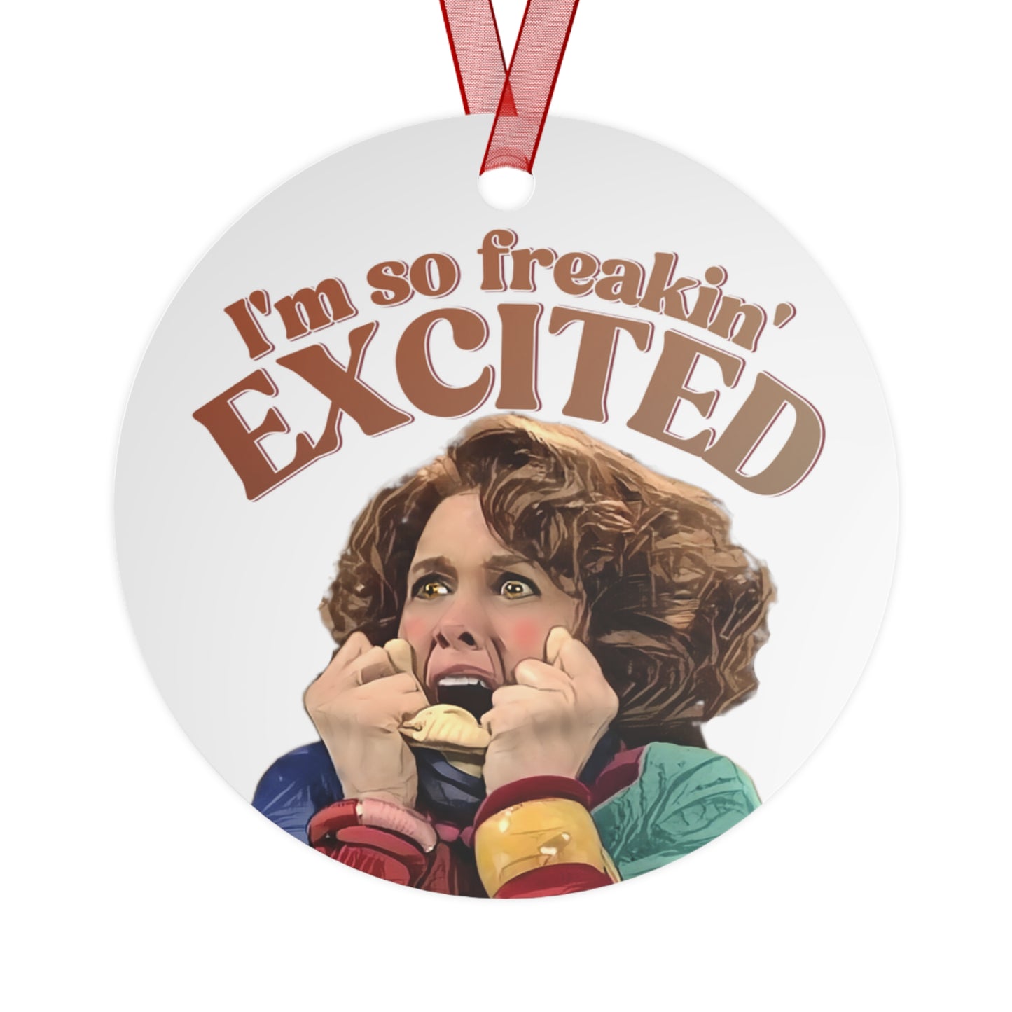 Sue SNL Ornament, SNL, Kristin Wiig, I'm So Freakin Excited, Cosplay