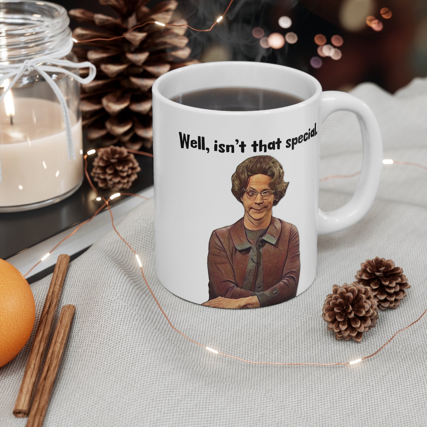 Church Lady, Dana Carvey, Isn't That Special, SNL, Old School Humor, Mug