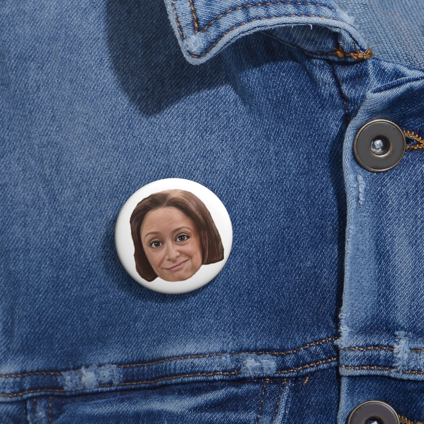 Debbie Downer SNL, Rachel Rasch, SNL Old School, Button Pin