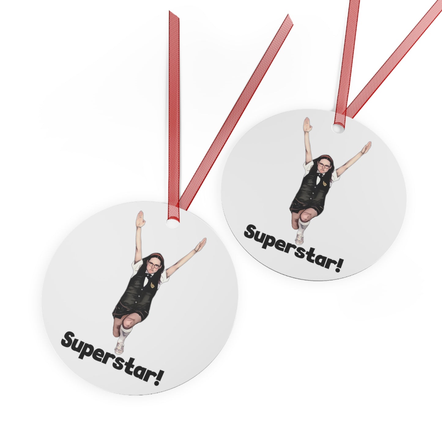 Metal Ornament, Superstar SNL, Mary Katherine SNL, Molly Shannon, Old School SNL, Ornament, 3.5in., Double-sided