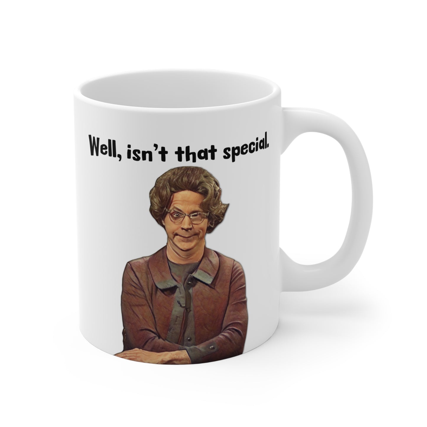 Church Lady, Dana Carvey, Isn't That Special, SNL, Old School Humor, Mug