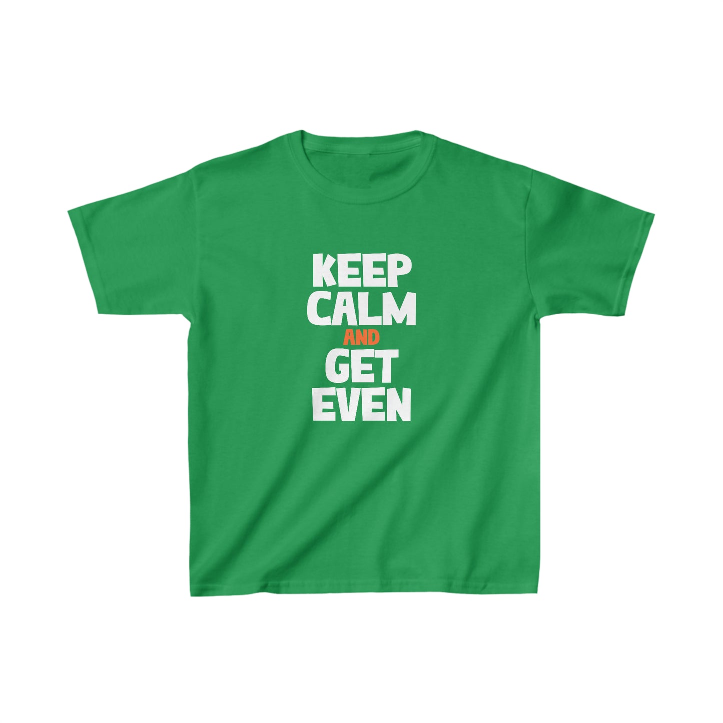 St. Patrick's Day Shirt, Keep Calm Get Even, Kids Heavy Cotton™ Tee