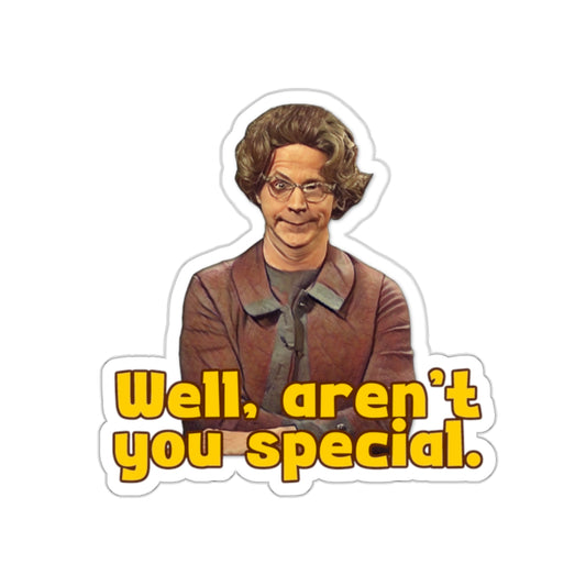 Church Lady, Dana Carvey, Isn't That Special, SNL, Old School Humor, Sticker