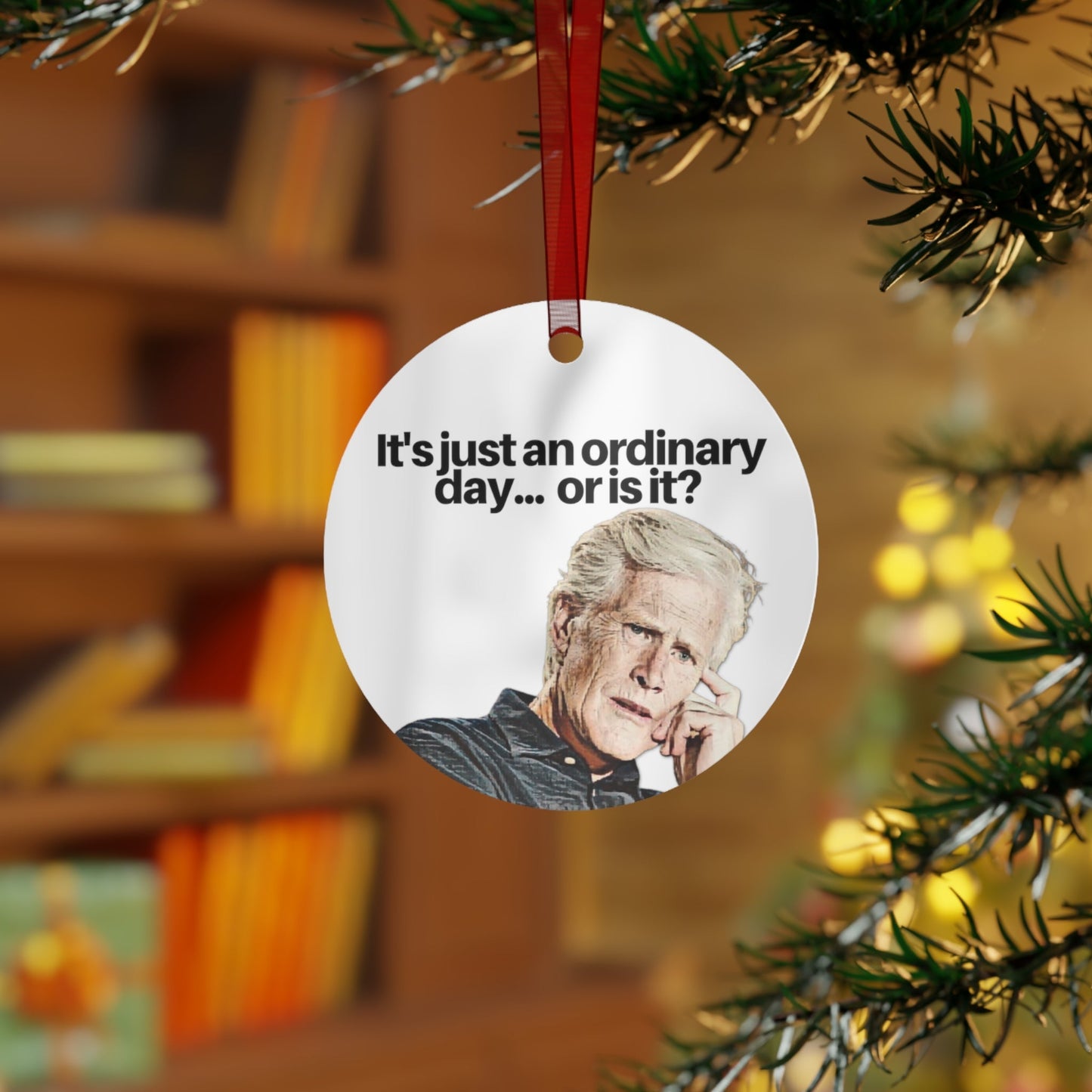 Metal Ornament, Dateline Ornament, Keith Morrison, Dateline Lover, Funny Crime Show, Crime Lover, Serial Killer, True Crime, 3.5in., Double-sided