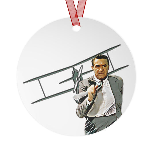 Metal Ornament, North By Northwest, Roger Thornhill, Cary Grant, 3.5in., Double-sided