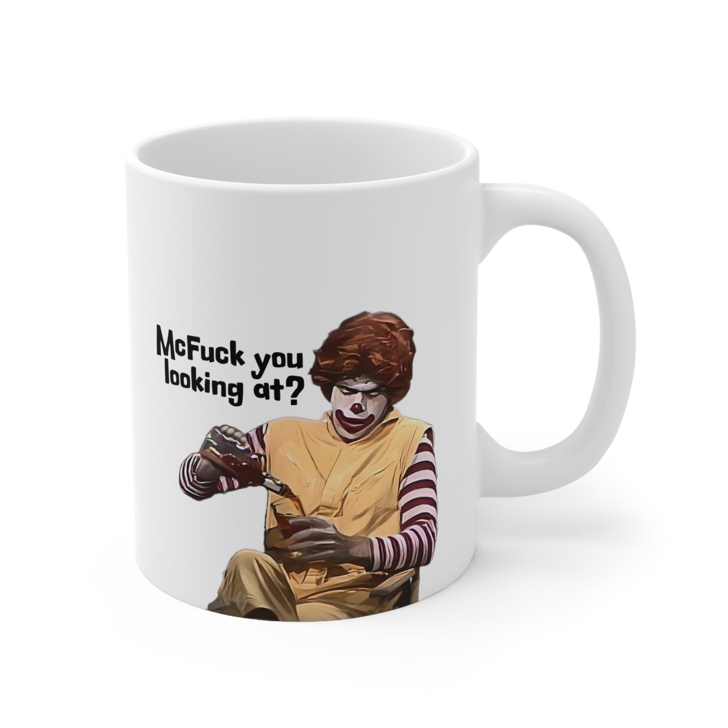 McFuck You Lookin At, Ronald Parody, SNL Character Mug