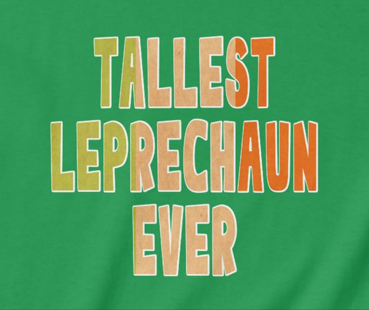 St. Patrick's Day Shirt, Tallest Leprechaun Ever, Kids Heavy Cotton™ Tee