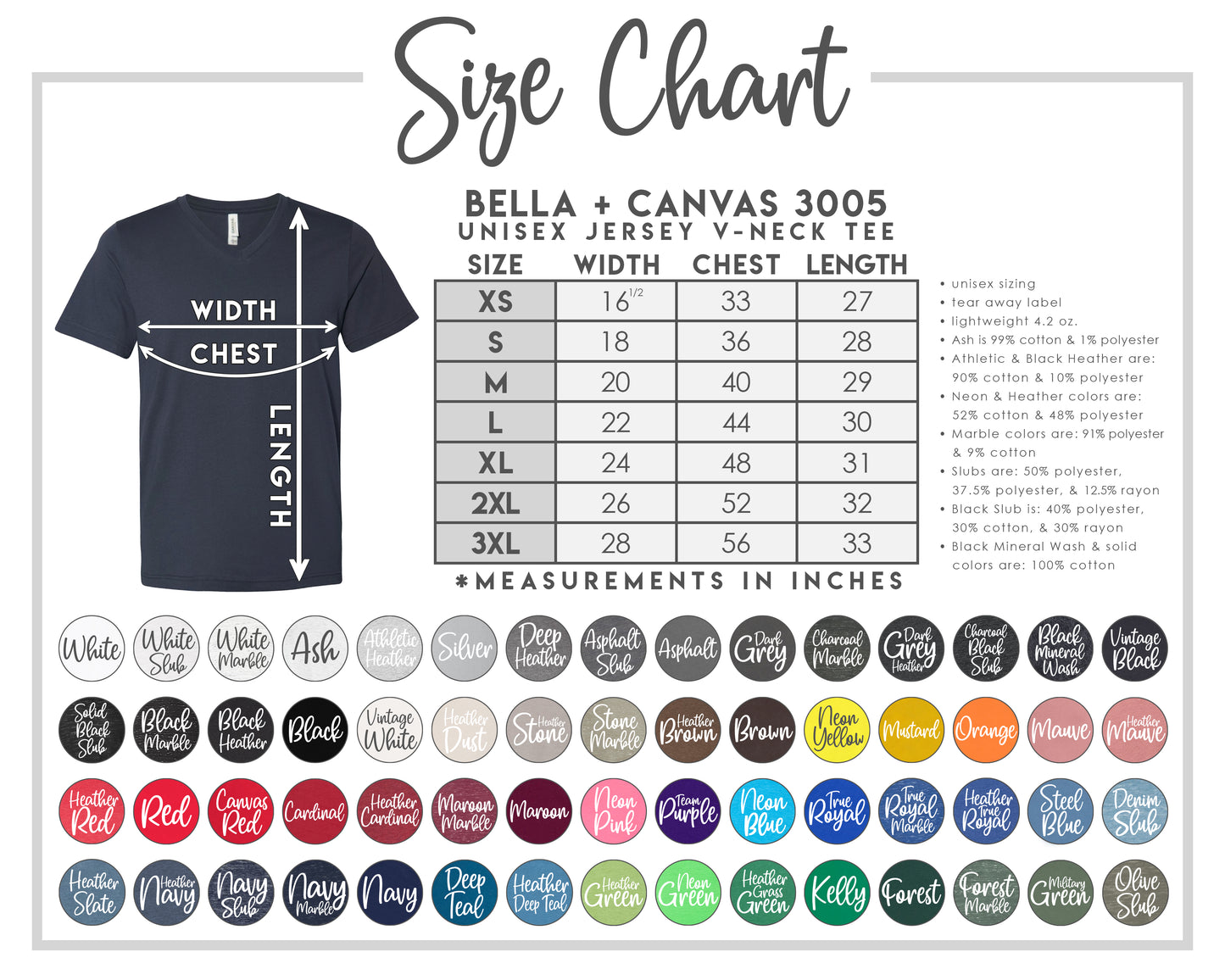 the size chart for a women's t - shirt